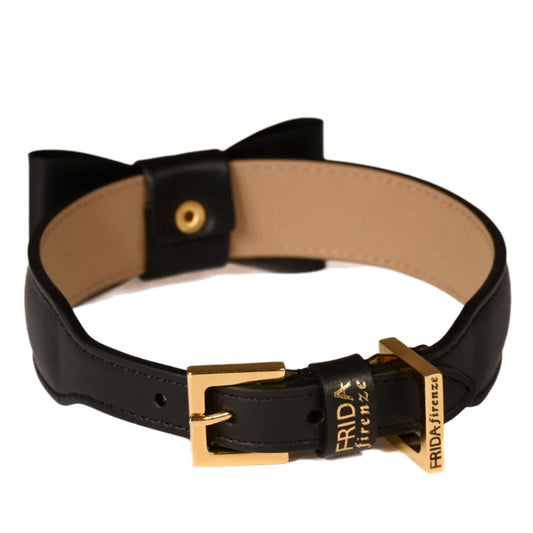 ROCK BOW COLLAR by FRIDA FIRENZE WS (BLACK)