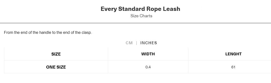 EVERY STANDARD ROPE LEASH by BY SCOUT WS (SAND BLEND)