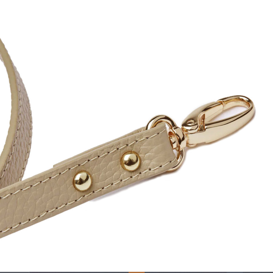 LEATHER LEASH by OVERGLAM (KHAKI)