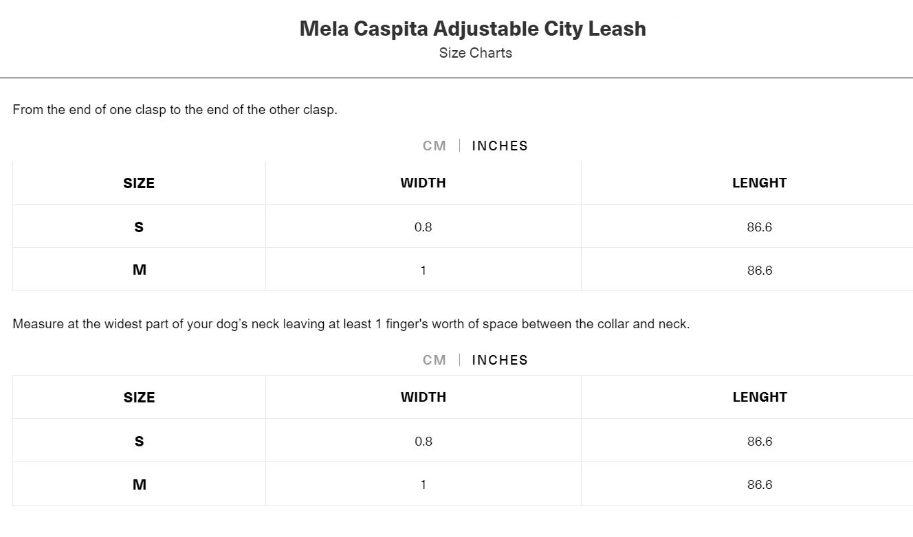 MELA CASPITA ADJUSTABLE CITY LEASH by BY SCOUT WS (BLACK)