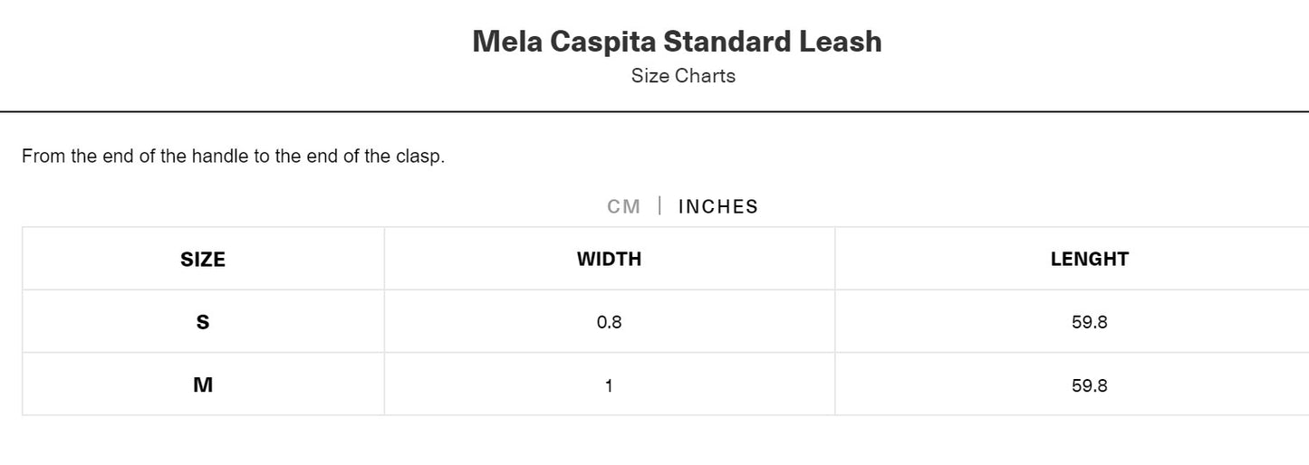 MELA CASPITA STANDARD LEASH by BY SCOUT WS (BLACK)