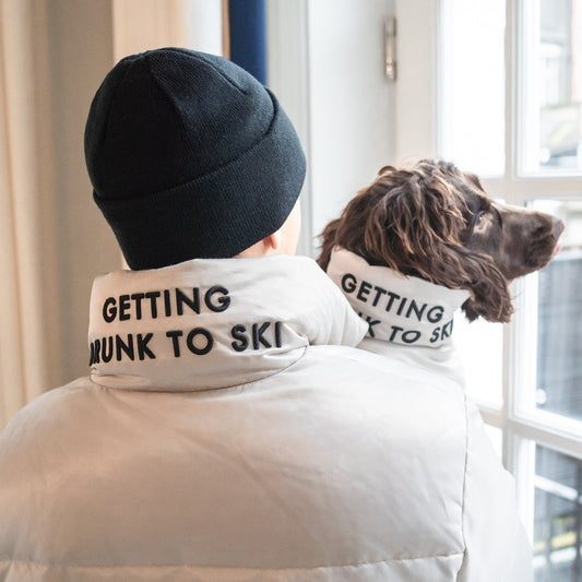 Glossy Zip Up Puffer Ski Jacket by OVERGLAM DS (SILVER)