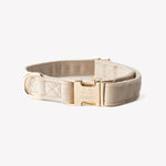 Load image into Gallery viewer, &#39;Sand&#39; - Velvet Dog Collar
