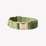 Load image into Gallery viewer, &#39;Green&#39; - Velvet Dog Collar

