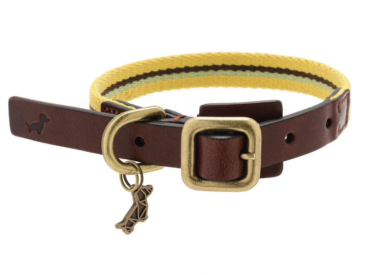 Crema Collar by POLDO DOG COUTURE DS (YELLOW )