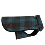 Load image into Gallery viewer, Tartan Raincoat by POLDO DOG COUTURE DS (GREEN STRIPES )
