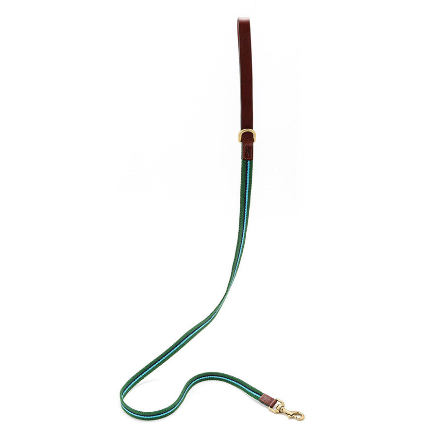 Gressoney Leash by POLDO DOG COUTURE DS (GREEN )