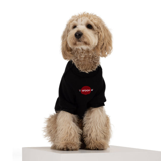 I WOOF U PET SWEATSHIRT by MOSHIQA DS (BLACK)