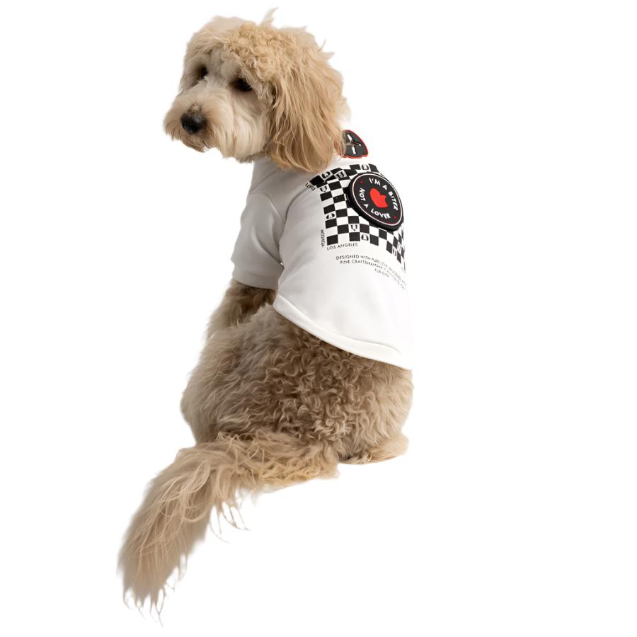 CHECKERBOARD SWEATSHIRT by MOSHIQA DS (WHITE)