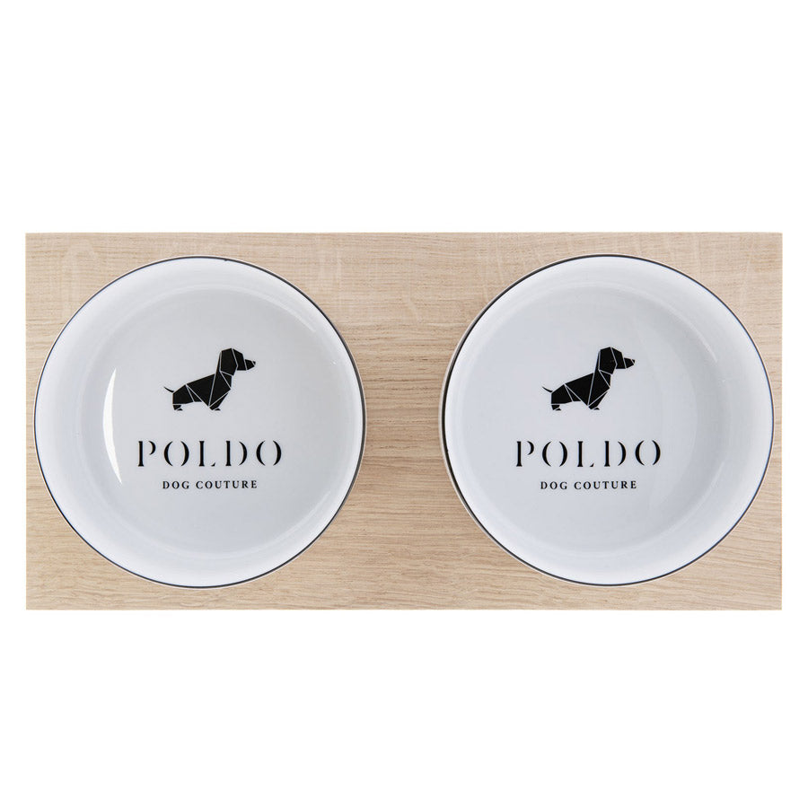 Double Bowl Set by POLDO DOG COUTURE DS