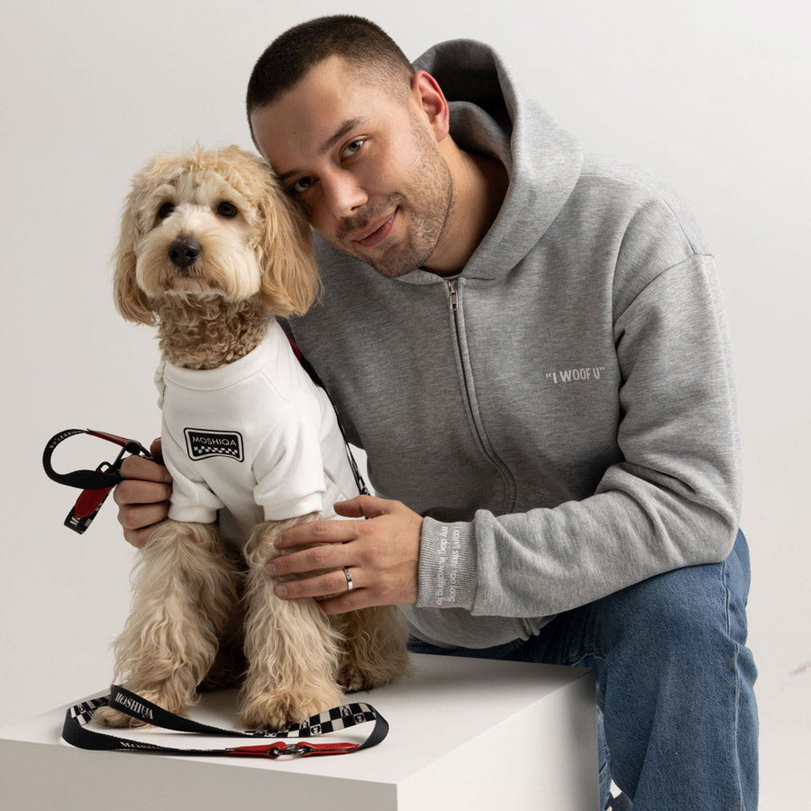 CHECKERBOARD SWEATSHIRT by MOSHIQA DS (WHITE)