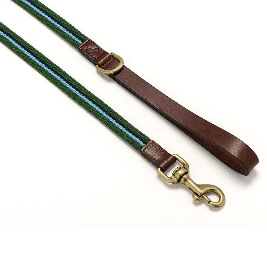 Gressoney Leash by POLDO DOG COUTURE DS (GREEN )