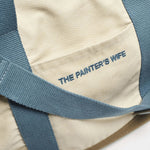 Load image into Gallery viewer, CONSTANTIN BETERRABA COTTON CANVAS DOG CARRIER BAG by THE PAINTER&#39;S WIFE (KHAKI AND BLUE)
