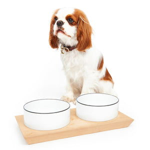 Double Bowl Set by POLDO DOG COUTURE DS