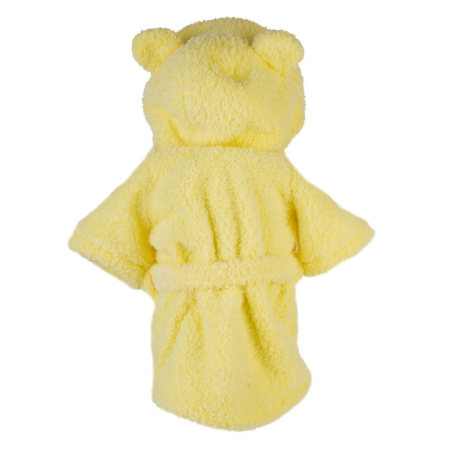 BABY CHICK DOG BATHROBE by MOSHIQA DS (YELLOW)