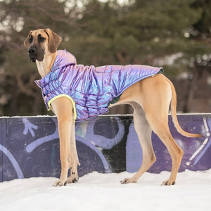 RECYCLE DOG PARKA by GF PET WDS (IRIDESCENT)