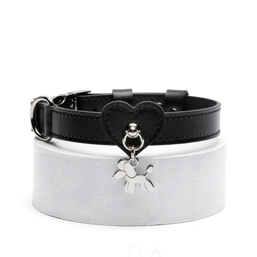 HEART COLLAR by BAURDELLE WS (BLACK)