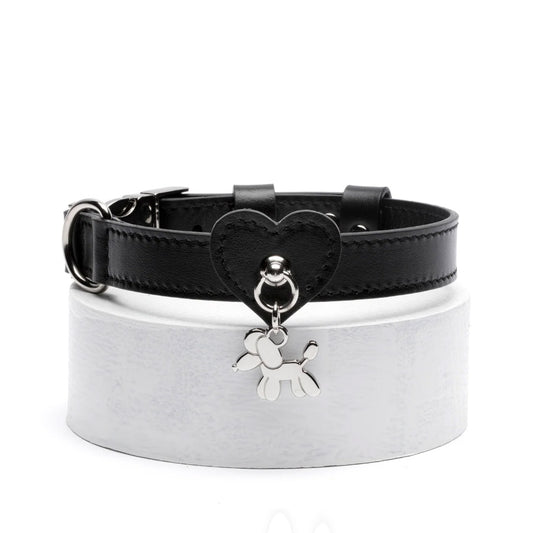 HEART COLLAR by BAURDELLE WS (BLACK)