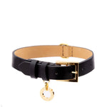 Load image into Gallery viewer, PREMIUM LEATHER COLLAR by OVERGLAM WDS (BLACK)
