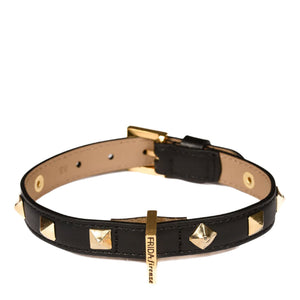 PYRAMID COLLAR  by FRIDA FIRENZE WS (BLACK)