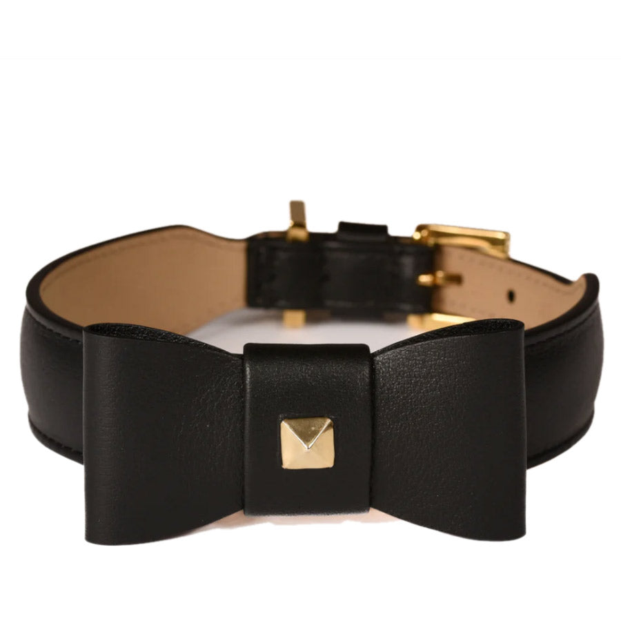 ROCK BOW COLLAR  by FRIDA FIRENZE WS (BLACK)