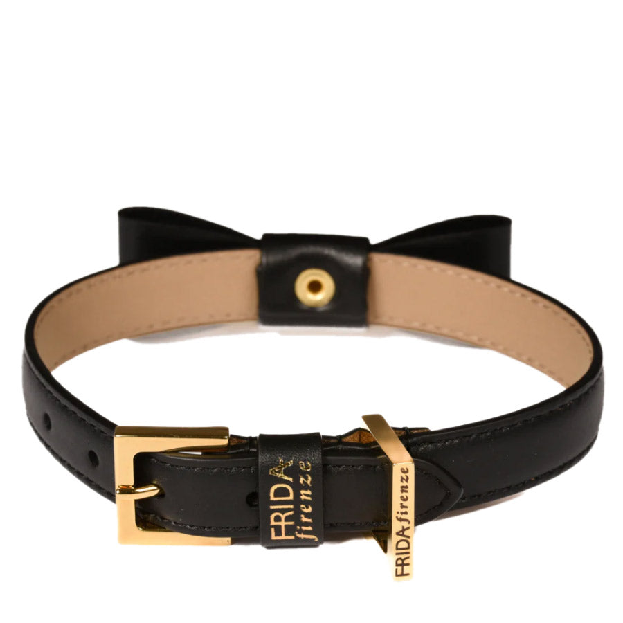 ROCK BOW COLLAR  by FRIDA FIRENZE WS (BLACK)