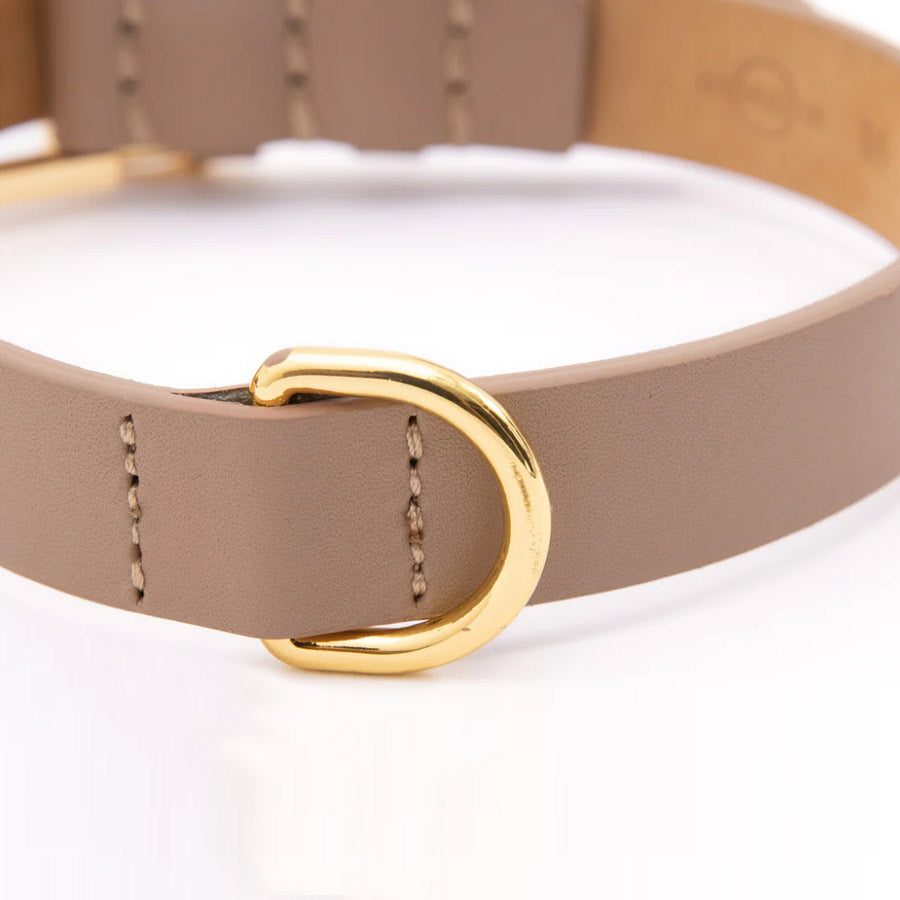 PREMIUM LEATHER COLLAR by OVERGLAM WDS (BROWN)