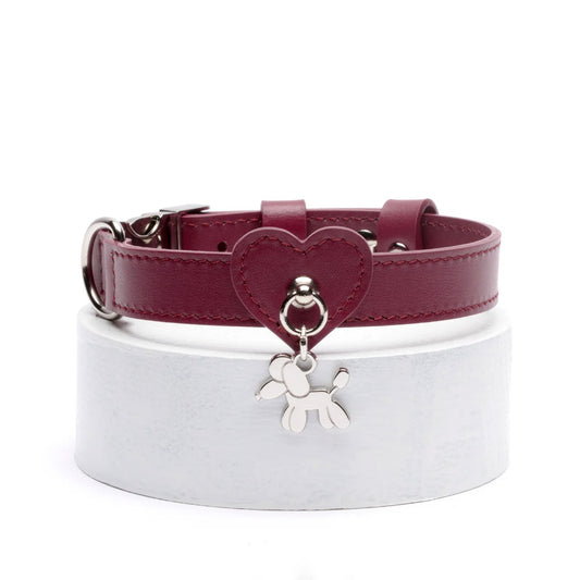 HEART COLLAR by BAURDELLE WS (PLUM)