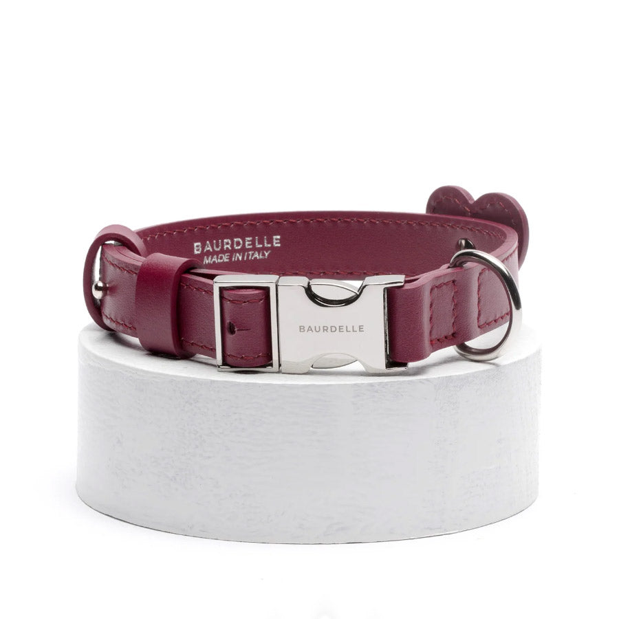 HEART COLLAR by BAURDELLE WS (PLUM)