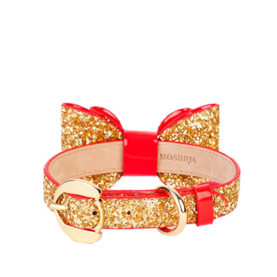 GLAM DOG COLLAR by MOSHIQA WDS (GOLD)