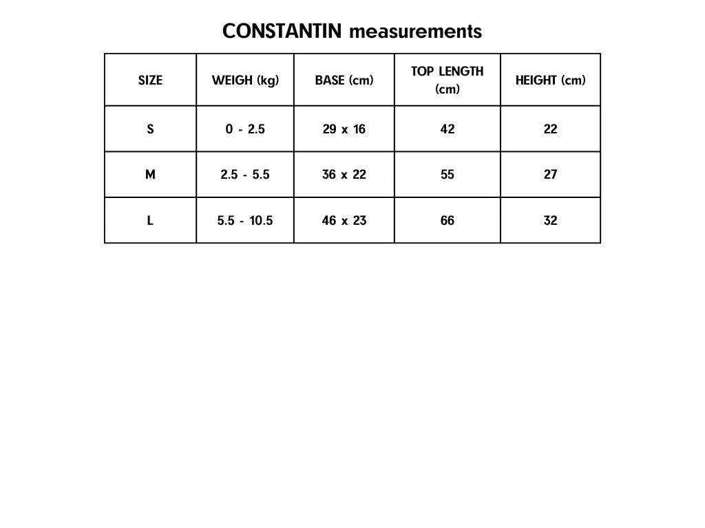 CONSTANTIN BETERRABA COTTON CANVAS DOG CARRIER BAG by THE PAINTER'S WIFE (KHAKI AND BLUE)