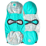Load image into Gallery viewer, Reversible Raincoat - Neon Aqua with Iridescent
