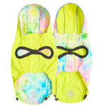 Load image into Gallery viewer, Reversible Raincoat - Neon Yellow with Tie Dye
