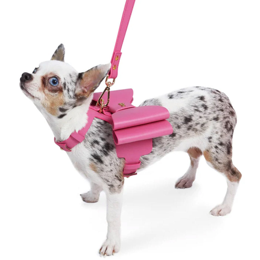 METAPINK BOW DOG HARNESS by MOSHIQA WDS (PINK)