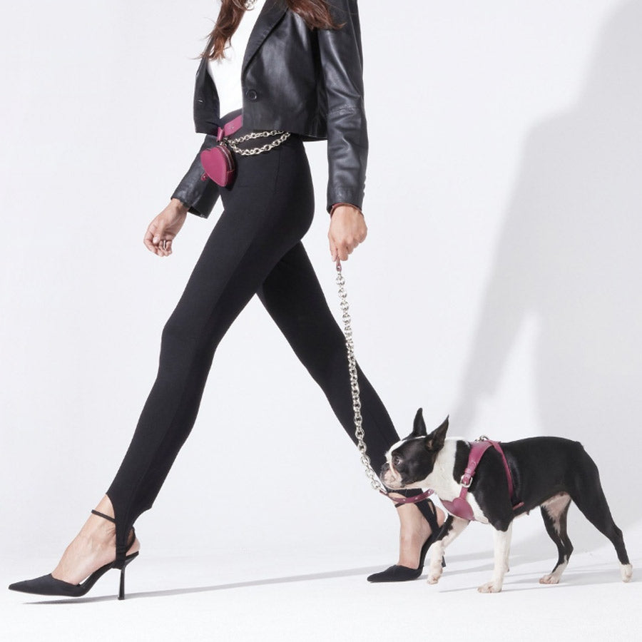 HEART HARNESS by BAURDELLE WS (PLUM)