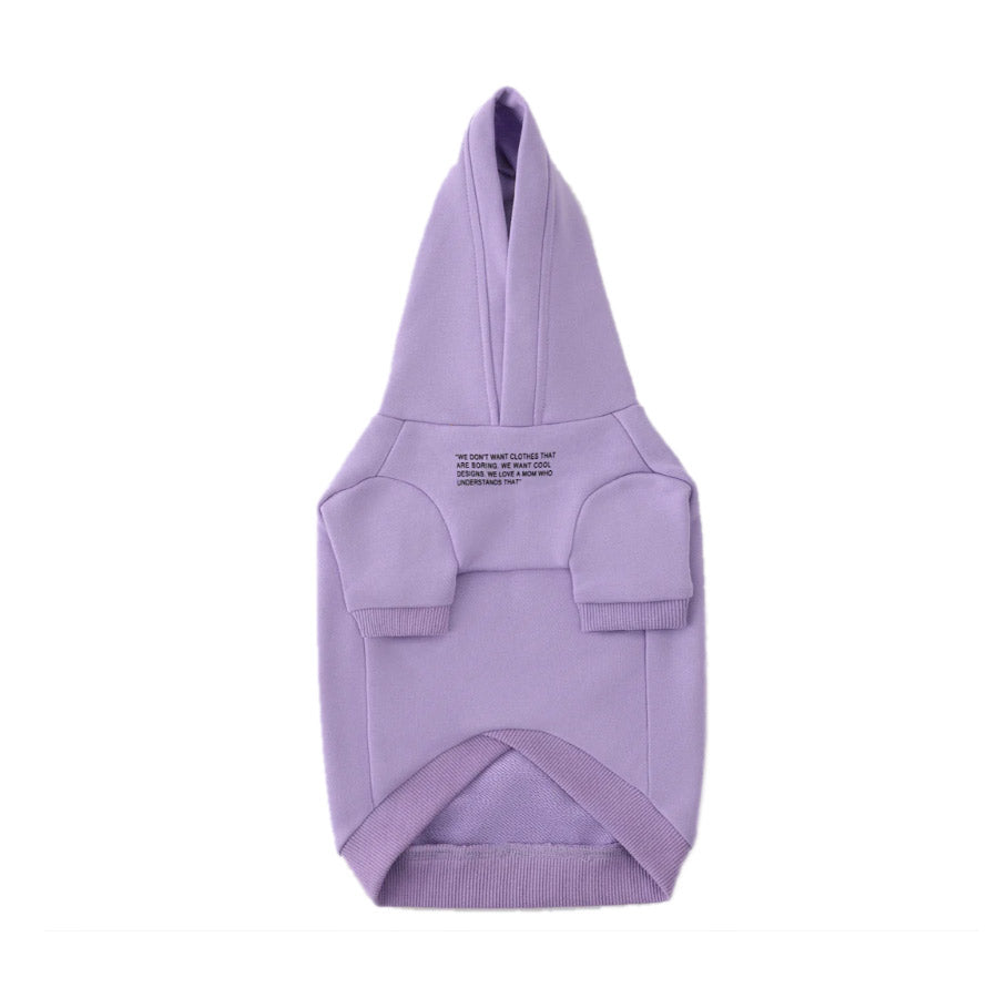 WITH SLOGAN HOODIE by OVERGLAM WDS (PURPLE)