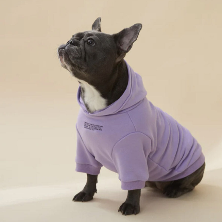 WITH SLOGAN HOODIE by OVERGLAM WDS (PURPLE)