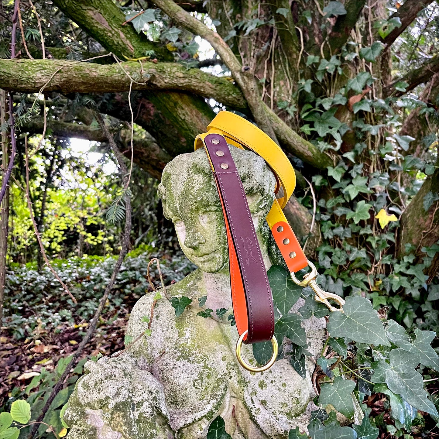 Spencer  Buttercup Yellow Luxury Designer Dog Leash by LISH LONDON