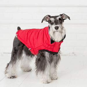 REVERSIBLE CHALET DOG JACKET by GF PET WDS (RED)