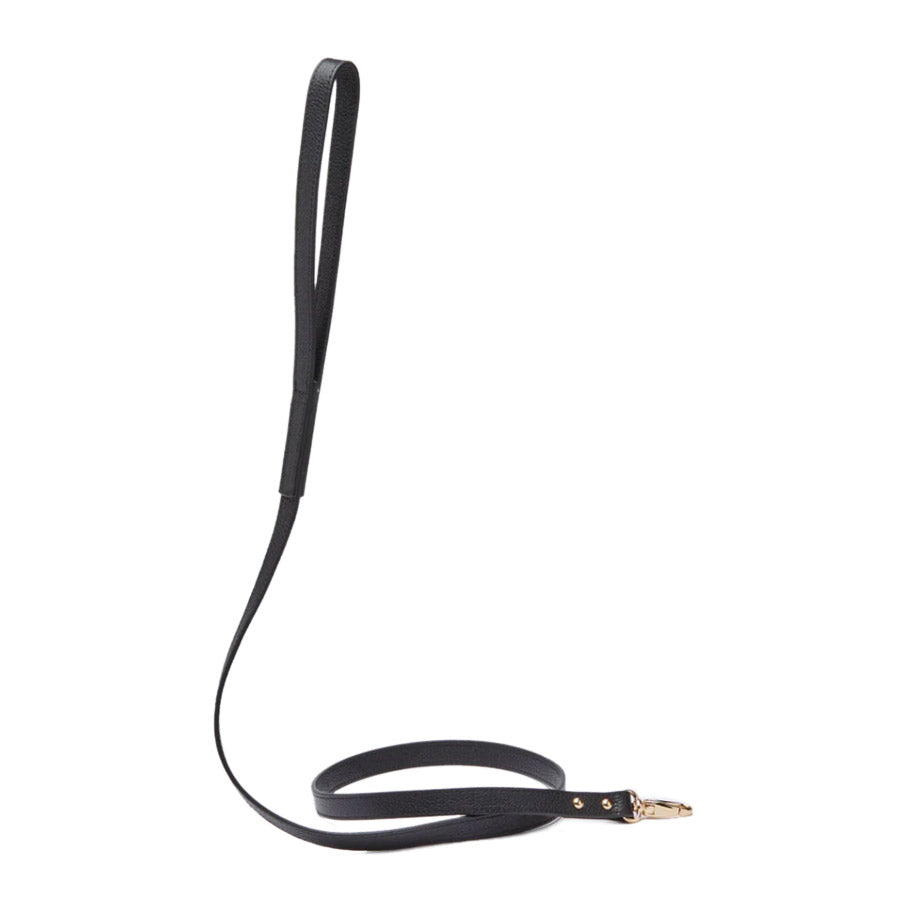 PREMIUM LEATHER LEASH by OVERGLAM WDS (BLACK)