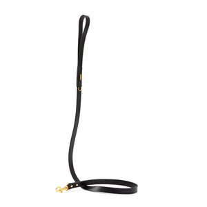 PREMIUM LEATHER LEASH by OVERGLAM WDS (BLACK)