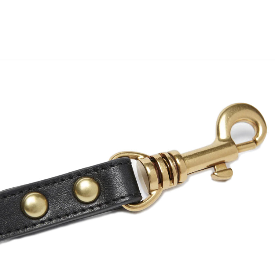 PREMIUM LEATHER LEASH by OVERGLAM WDS (BLACK)