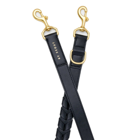MELA CASPITA ADJUSTABLE CITY LEASH by BY SCOUT WS (BLACK)