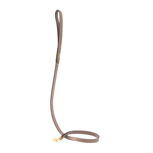 PREMIUM LEATHER LEASH by OVERGLAM WDS (BROWN)