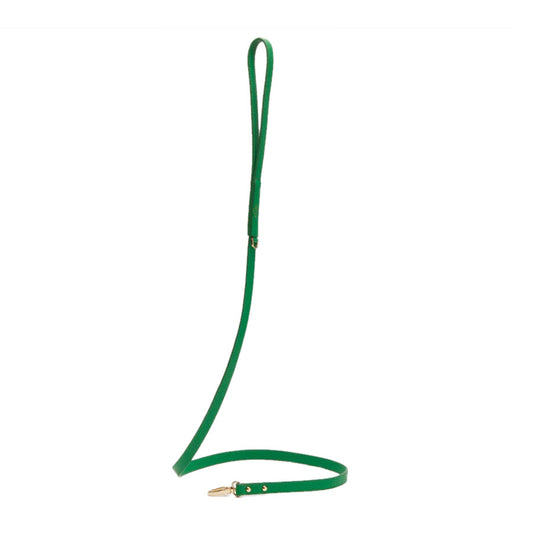 LEATHER LEASH by OVERGLAM (GREEN)