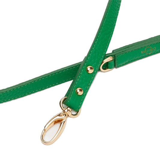 LEATHER LEASH by OVERGLAM (GREEN)