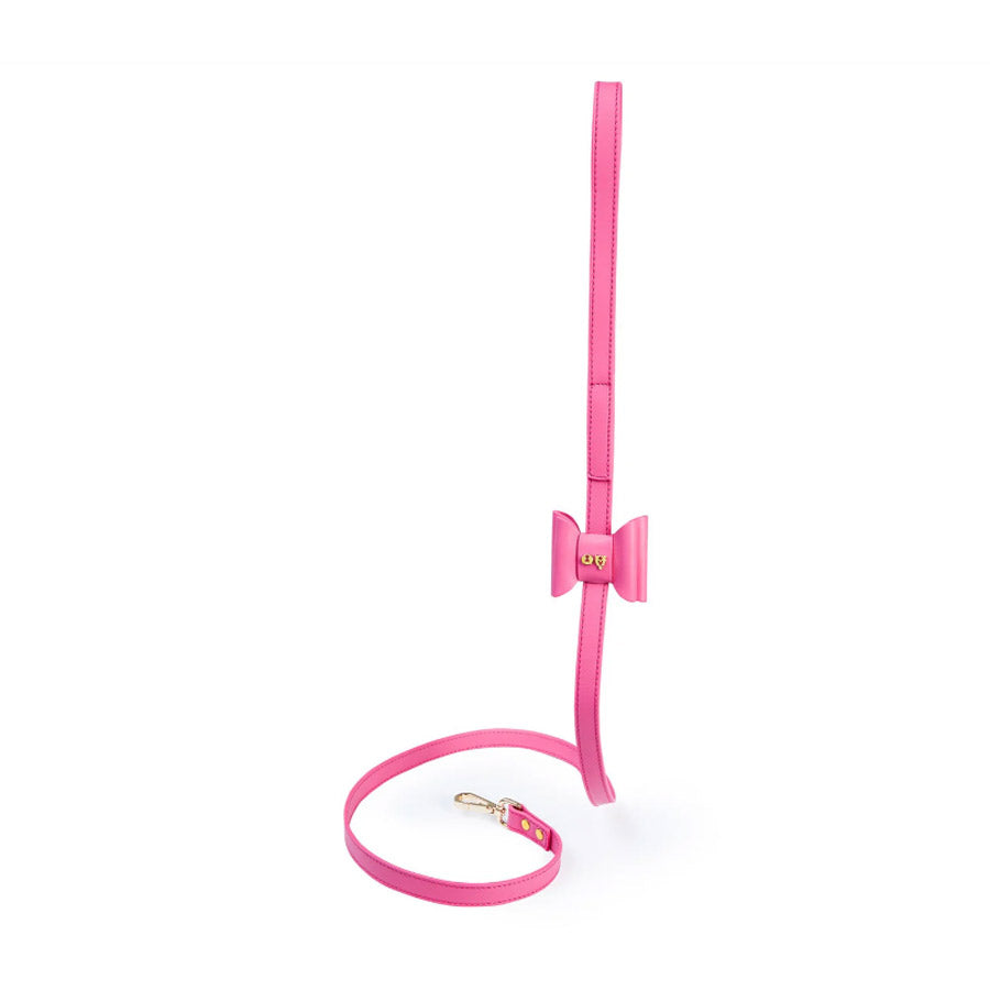 METAPINK BOW DOG LEASH by MOSHIQA WDS (PINK)