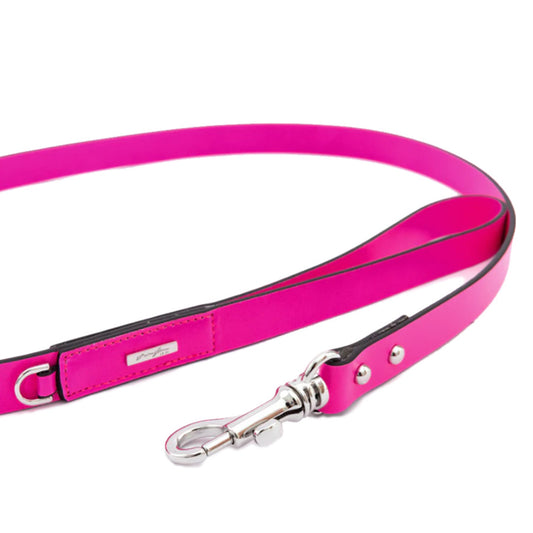 PREMIUM LEATHER LEASH by OVERGLAM WDS (ROSE)
