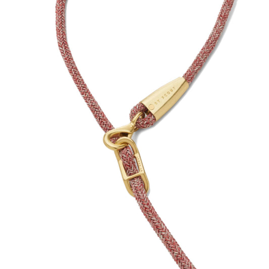 EVERY ADJUSTABLE ROPE LEASH by BY SCOUT WS (RED BLEND)