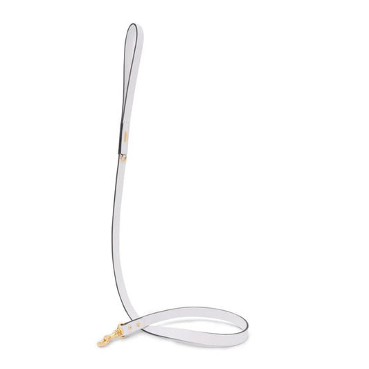 PREMIUM LEATHER LEASH by OVERGLAM WDS (WHITE)